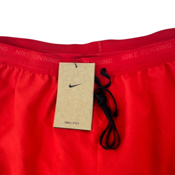 Nike Stride Mens 5 Inch Running Shorts Red Dri-FIT FN2992-657 XXL New with Tags - Picture 5 of 13